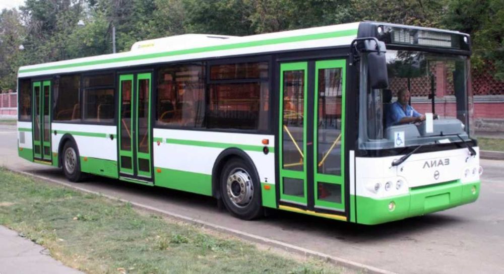 Автобус , ЛИАЗ 5292, работает свет, звук, двигатель, двери