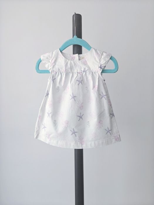 Sukienka sukieneczka dziewczynka 62 68 letnia bawełna lupilu krótkim