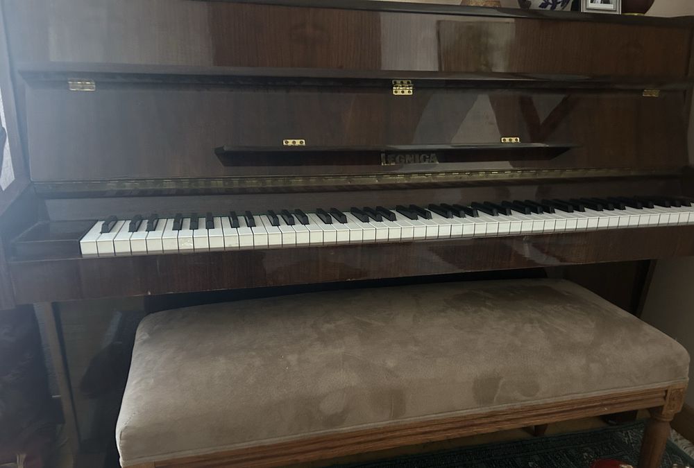 Ława do fortepianu pianina i puf francuski Ludwik XVI styl rustykalny