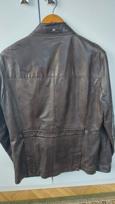 kurtka męska Tommy Hilfiger ze skóry naturalnej rozm. M