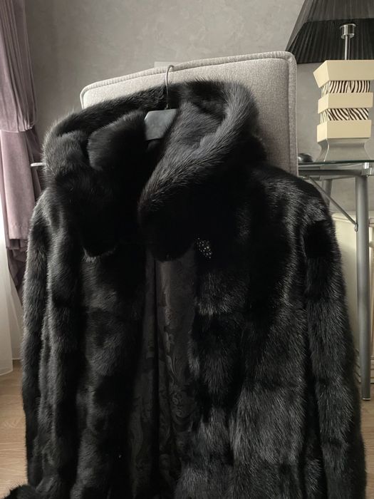 Норка халат длинная