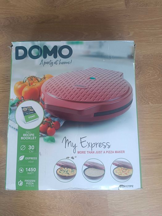 Piec do pizzy,omletów,tortilli Domo DO9177PZ czerwony 1450 W