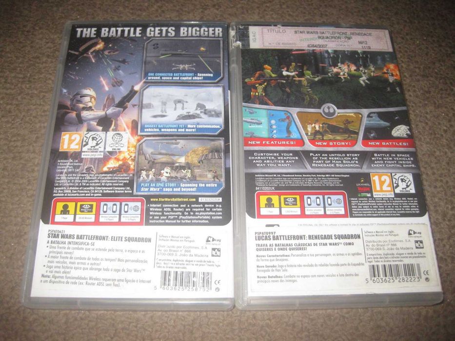 2 Jogos para a PSP da Saga "Star Wars" Completos!