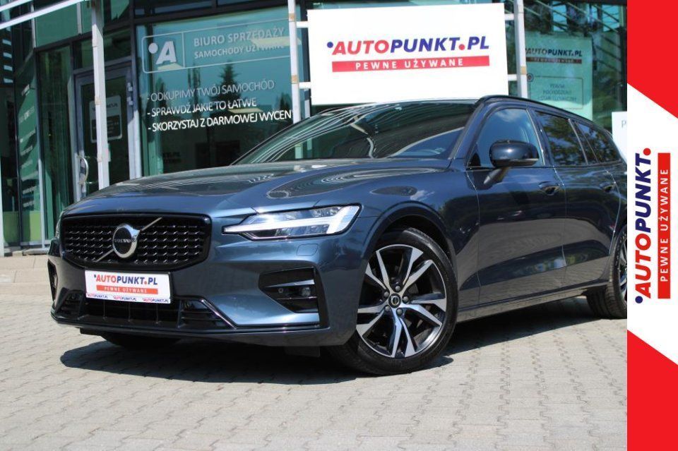 Volvo V60 Plus Dark A/T, 2022r. | GWARANCJA | FV23% | I-WŁ | ASO | NAVI | El. Fo