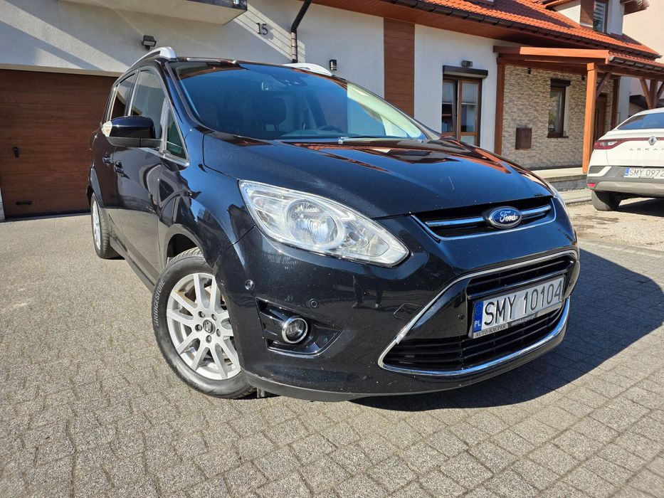 Ford Grand C-MAX 100% bezwypadkowy, 2 x alufelgi, asystent parkowania, ZAREJESTROWANY