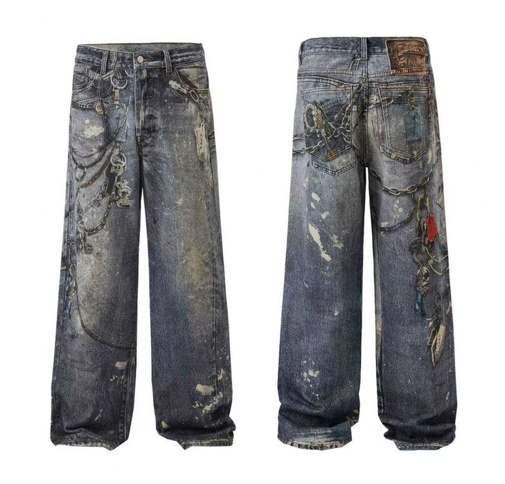 В наявності | Штани Acne Studios jeans джинси rap baggy