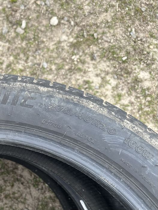 Шини bridgestone 275/40/20 літо