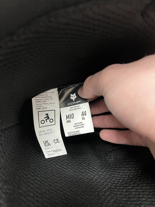 Мотоботи FOX COMP flo red