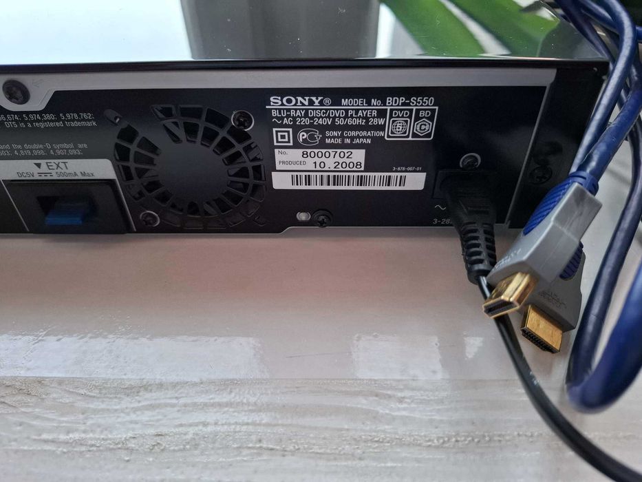Blu-Ray DVD Sony BDP-S550