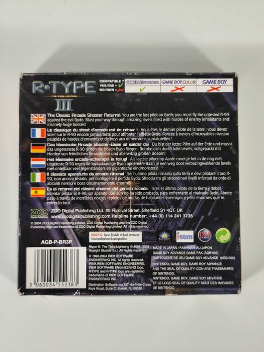 R-Type 3 GBA Gameboy Advance