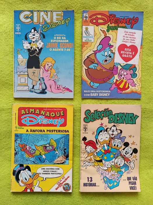 4 revistas BD - Cine Disney, Seleção Disney e + 2