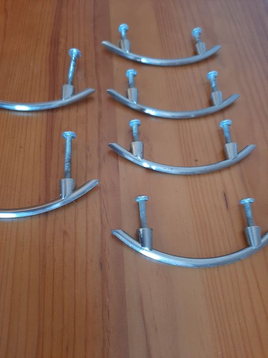 Conjunto de 6 puxadores em latão