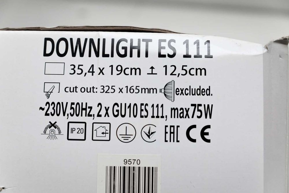 Lampa wpuszczana Nowodvorski Downlight ES 111 Podwójna