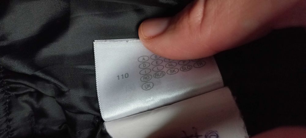 spodnie narciarskie na sanki na szelkach 110