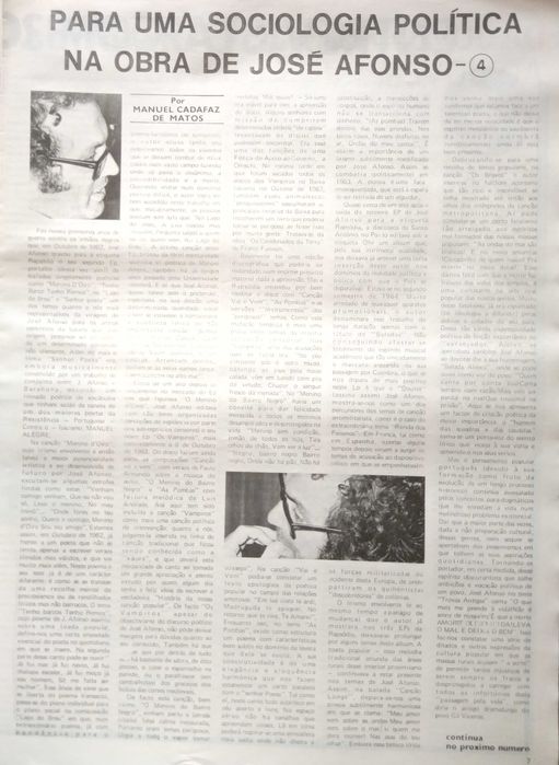 José Afonso	- - -		Musicalíssimo - nr. 91	- - - - -	Jornal