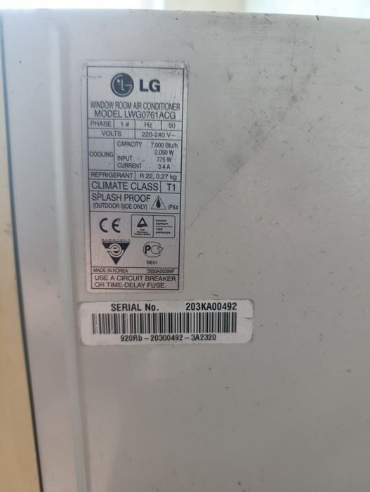 Кондиционер оконный LG