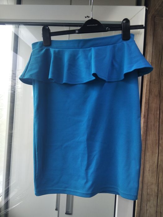 Юбка карандаш с баской