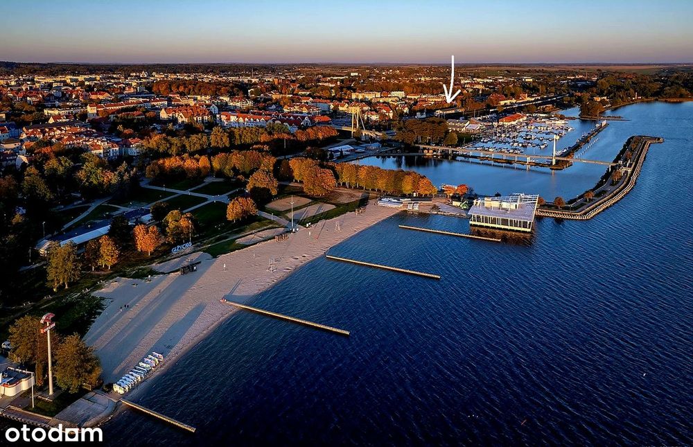 BEZPOŚREDNIO 78m2 OGROD 125m2 przy Eko Marinie i PKP, Giżycko Centrum