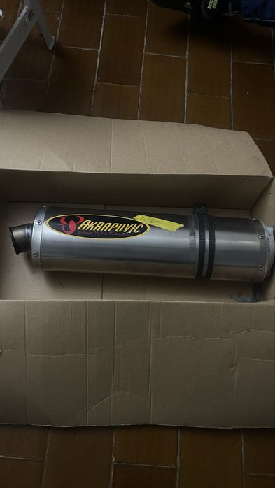 Linha de escape akrapovic para 600cc
