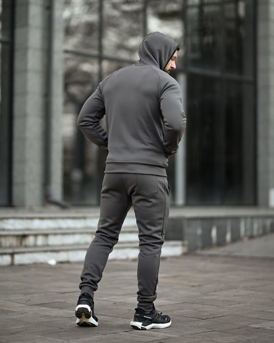 спортивний костюм чоловічий сірий/кофта штани спортивні зима