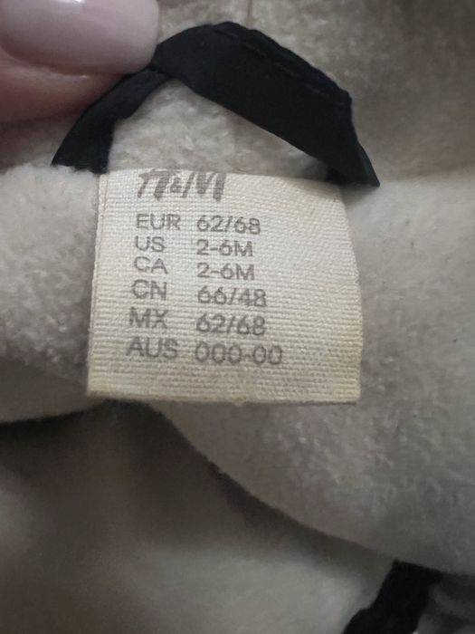 Дитячий h&m зимній комбінезон-конверт
