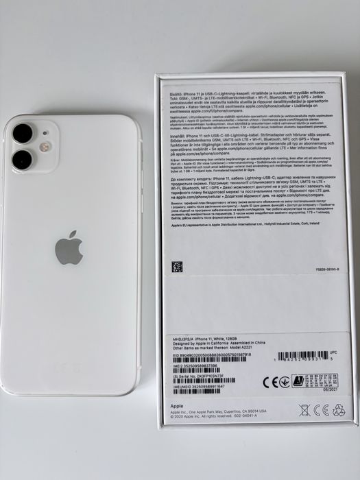 iPhone 11 128GB, White білий,оригінал