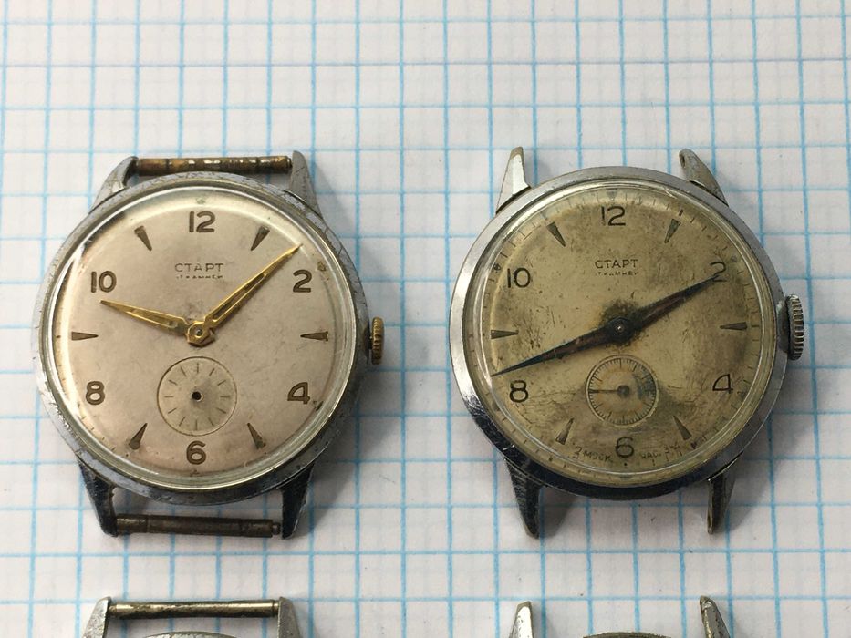 Часы механические Старт СССР 4 штуки одним лотом - под восстановление