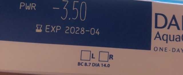Контактні лінзи Dailies AquaComfort Plus, One-Day Contact Lenses 90 од