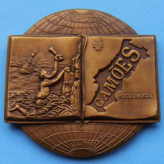 MEDALHA EM BRONZE - Os Lusíadas IV Centenário da Morte de Luís Camões