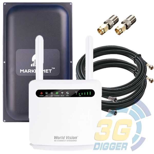 3G/4G комплект інтернет в Село на Дачу / Роутер з АКБ+MIMO антена 22дБ