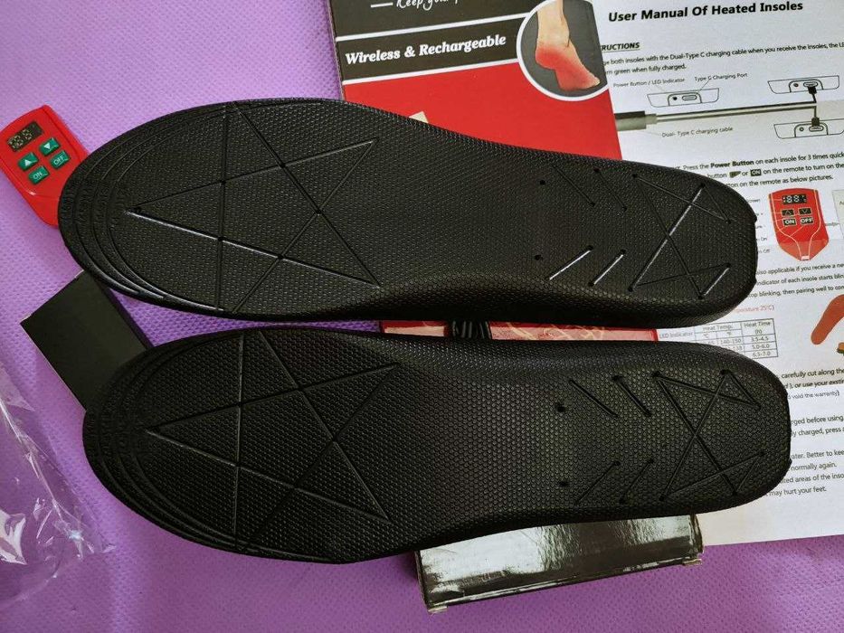 Устілки з підігрівом розмір L (43-46) з пультом керування