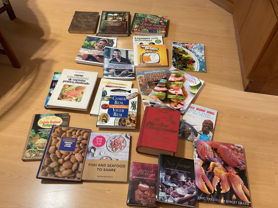 Coleção de livros de culinária