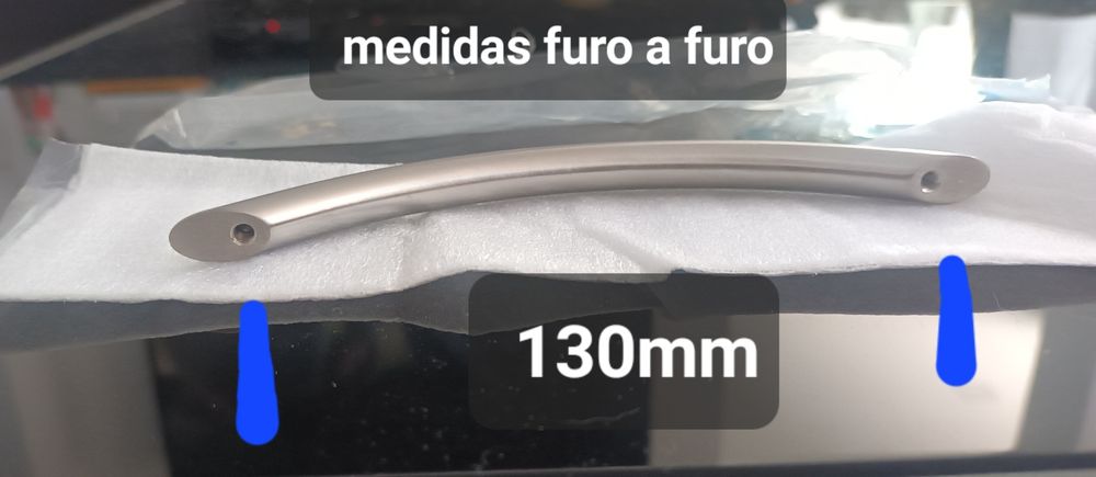 Puxador em cavilha de inox