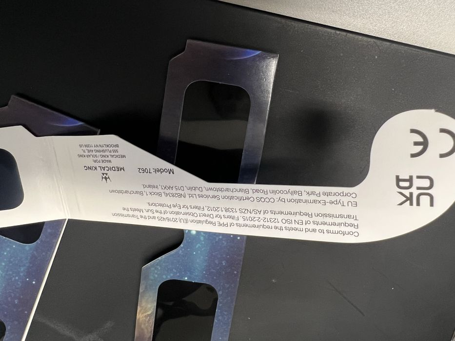 Óculos para o eclipse