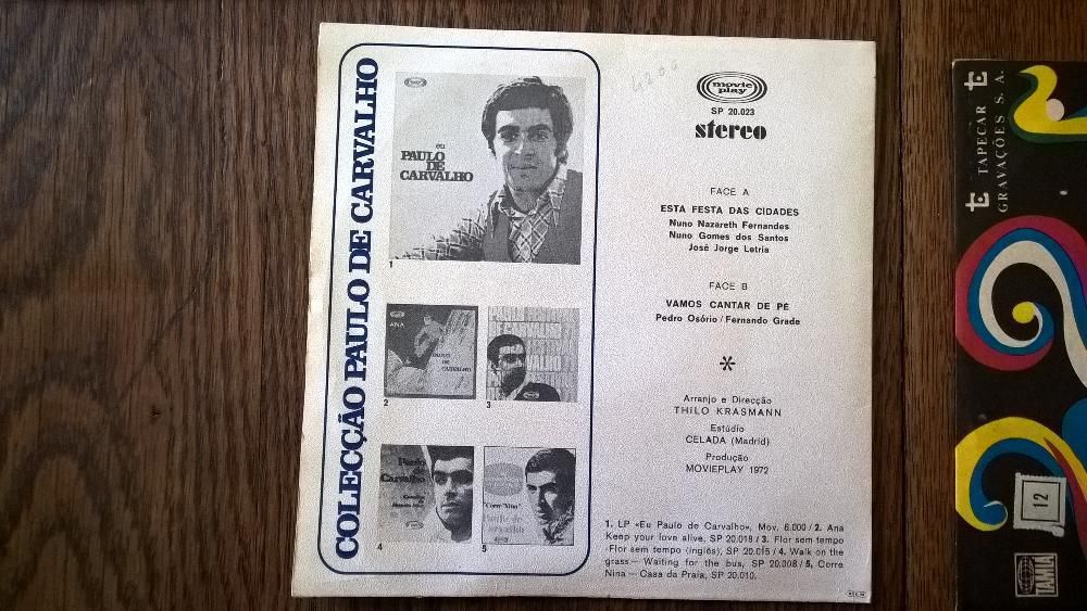 Discos de vinil antigos (singles)