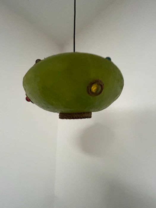 Candeeiro de teto Vintage - estilo Tarogo – cor Verde