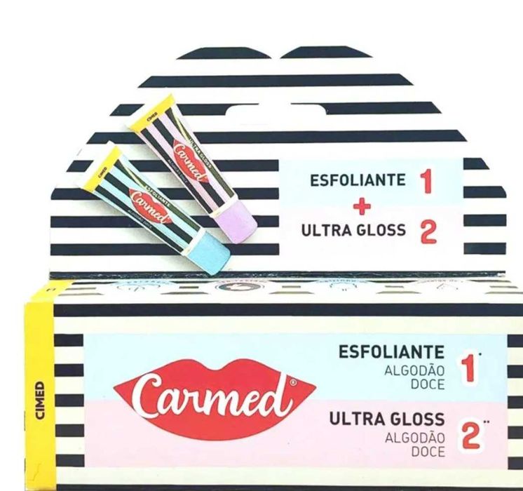 Batom Carmed algodao doce  sos labios exfoliante