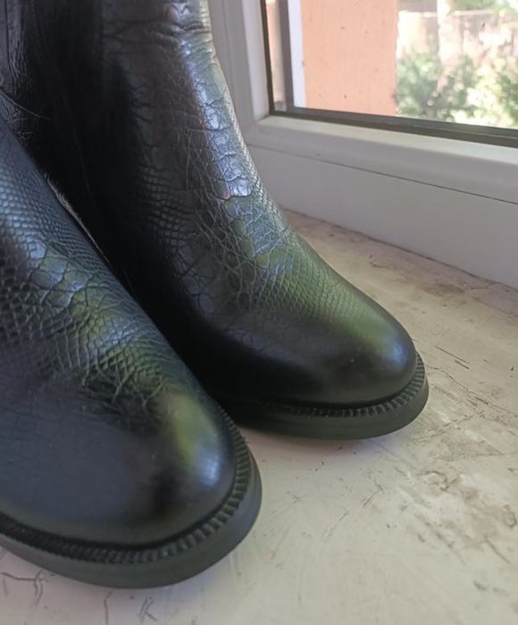 Vito talini ботфорти сапоги жіночі шкіряні 37.5-38