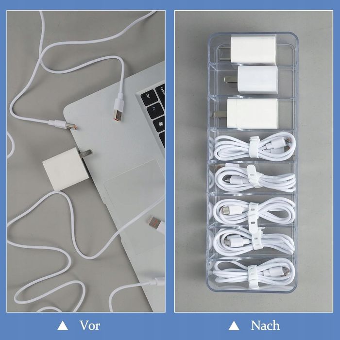 2 x organizer na kable, biżuterię, itp. z przykrywkami
