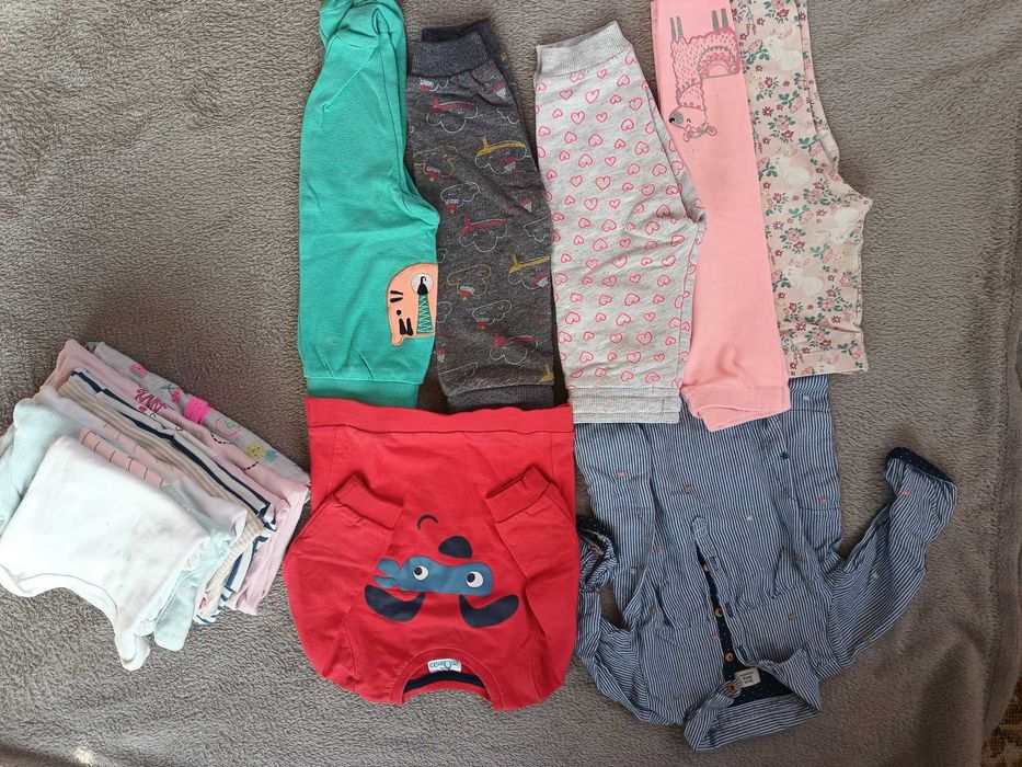 Ubrania ciuchy dziewczynka niemowlęce rozmiar 74/80