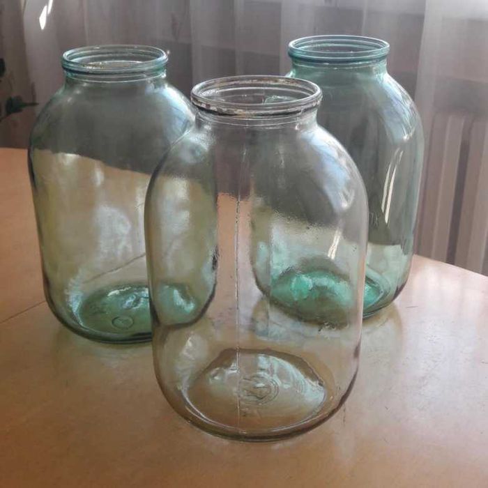 Банка 3л, 1 л, 0,5 л  стеклянные