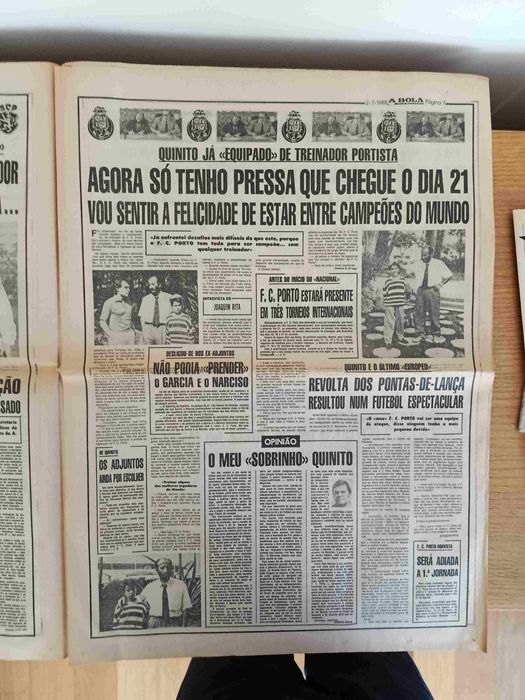 F.C.Porto - Quinito em entrevista e guerra entre F.C.Porto e Benfica - julho 1988