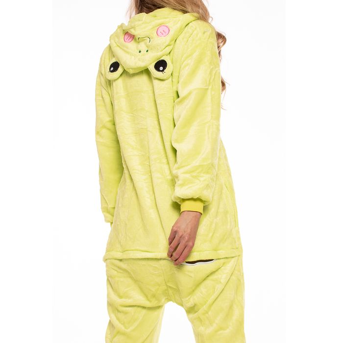 Piżama Damska Kigurumi Onesie Kostium Żaba Zielona 145-155 cm S