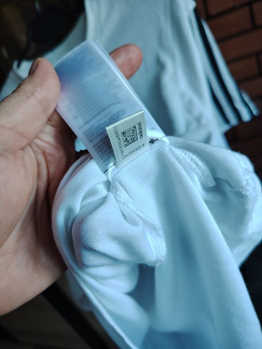 Koszulka biała bawełna adidas