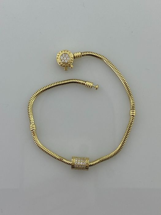 Złoty element charms na bransoletkę Pandora, Próba 585. Nowy (410)