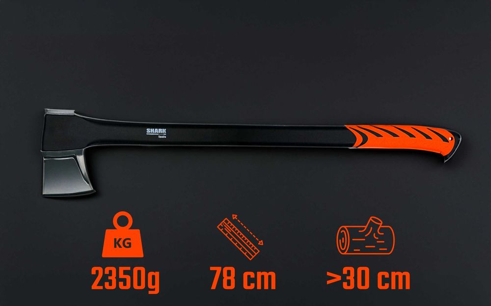 Siekiera rozłupująca XL 78 cm 2,35 kg do drewna + osłona