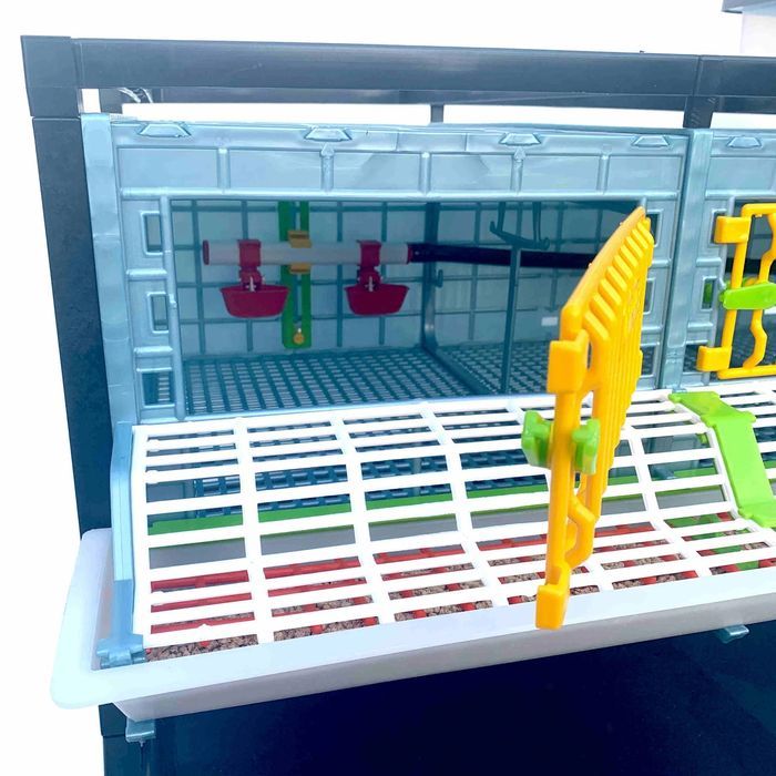 Klatka do Chowu Drobiu - 3 Poziomowa - Wys. 25 cm