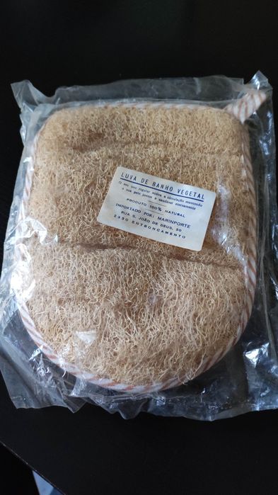 6 luvas de banho vegetal