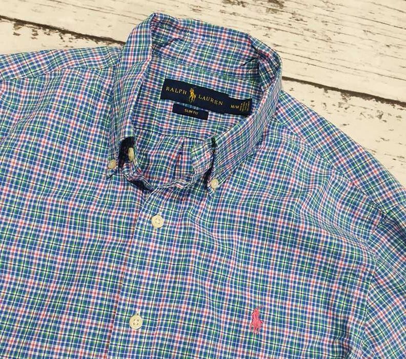 Ralph Lauren * slim fit * koszula * kratka * męska * idealna * M