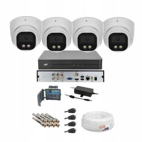 Zestaw monitoring rejestrator 4 kamery 5MP analog IR LED DVS DAHUA BCS